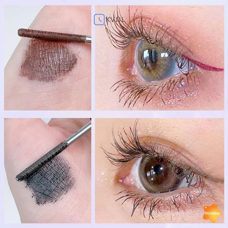 [KvJJL-t] Kim Loại Sắt Mi Mascara Sợi Lụa Chống Thấm Nước Mascara Dài Uốn Lông Mi Nối Mi Không Tắc Mắt Mỹ Phẩm Trang Điểm Mới