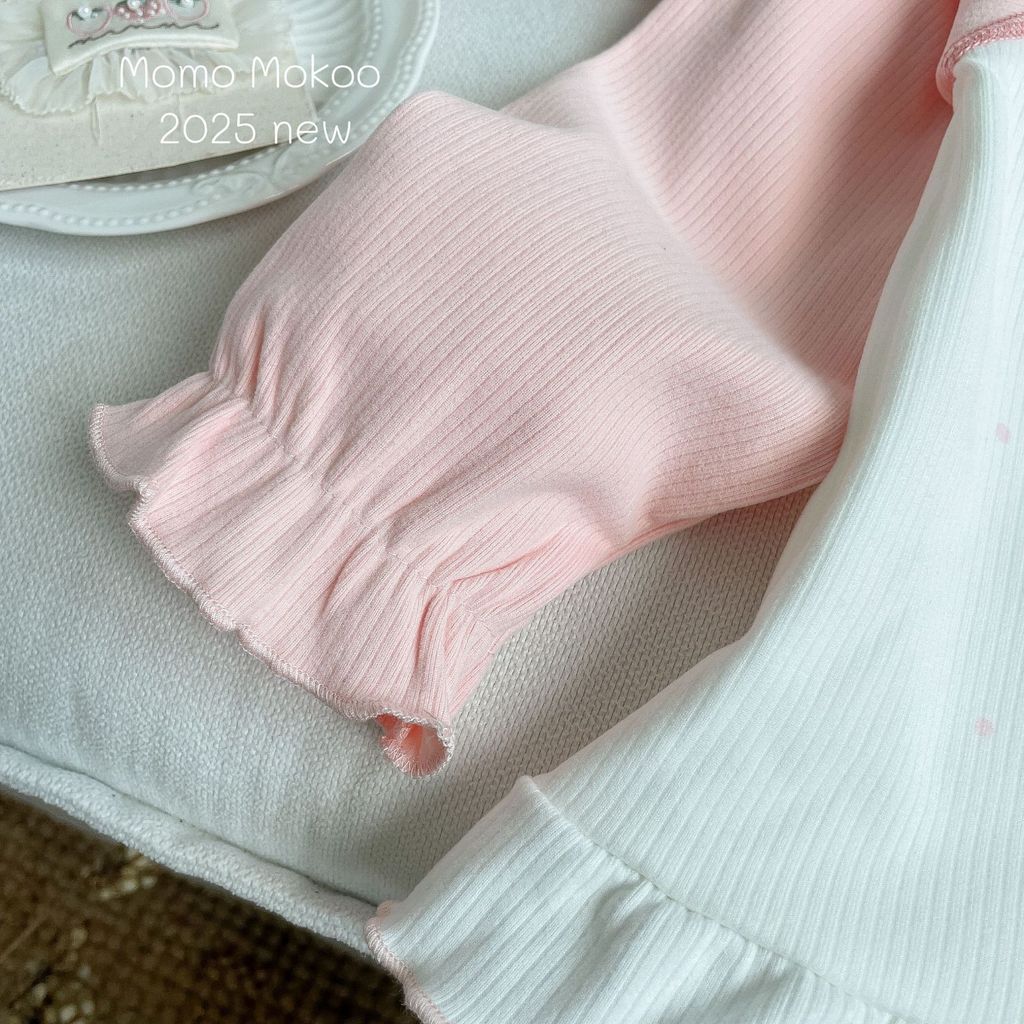 Bé Gái Dài Tay Quần Loungewear Đức Nhung Mỏng Hố Dải Hoạt Hình Bộ Đồ Ngủ 100-140 Kích Thước IFQ3