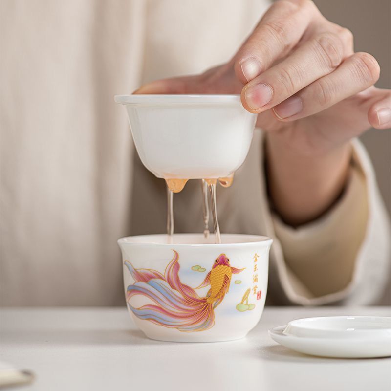 Bộ trà du lịch uống nước một người di động 110ml One Pot One Cup