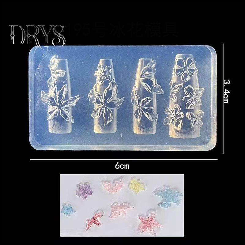 (TFT) Hoa Serie 3D Silicone Phụ Kiện Móng Tay Khắc Khuôn Hoa Đá Lily Tự Làm Mẫu Móng Tay Nghệ Thuật Khắc Khuôn Quyến Rũ MỚI