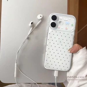 Ốp điện thoại mờ hình nơ Mini dễ thương cho iPhone 17 16 15 14 13 12 11 Pro Max X XR XS Max