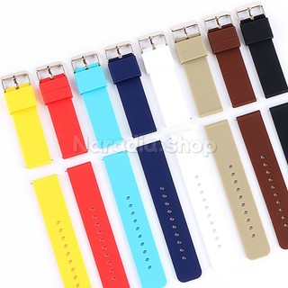 16-24mm Rosegold Pin Khóa Dây Đeo Đồng Hồ Silicon Chống Thấm Nước Cho Thể Thao Thay Thế Nam Nữ Dây Đeo Đồng Hồ Vòng Tay