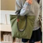 GC2 Túi tote dung tích lớn đơn giản phong cách kết cấu túi đeo vai nhẹ Túi thể thao thông thường CG2