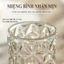 Bình Hoa Thủy Tinh thủy tinh trong suốt, dáng trụ 20cm sang trọng, trang trí bàn làm việc, kệ sách