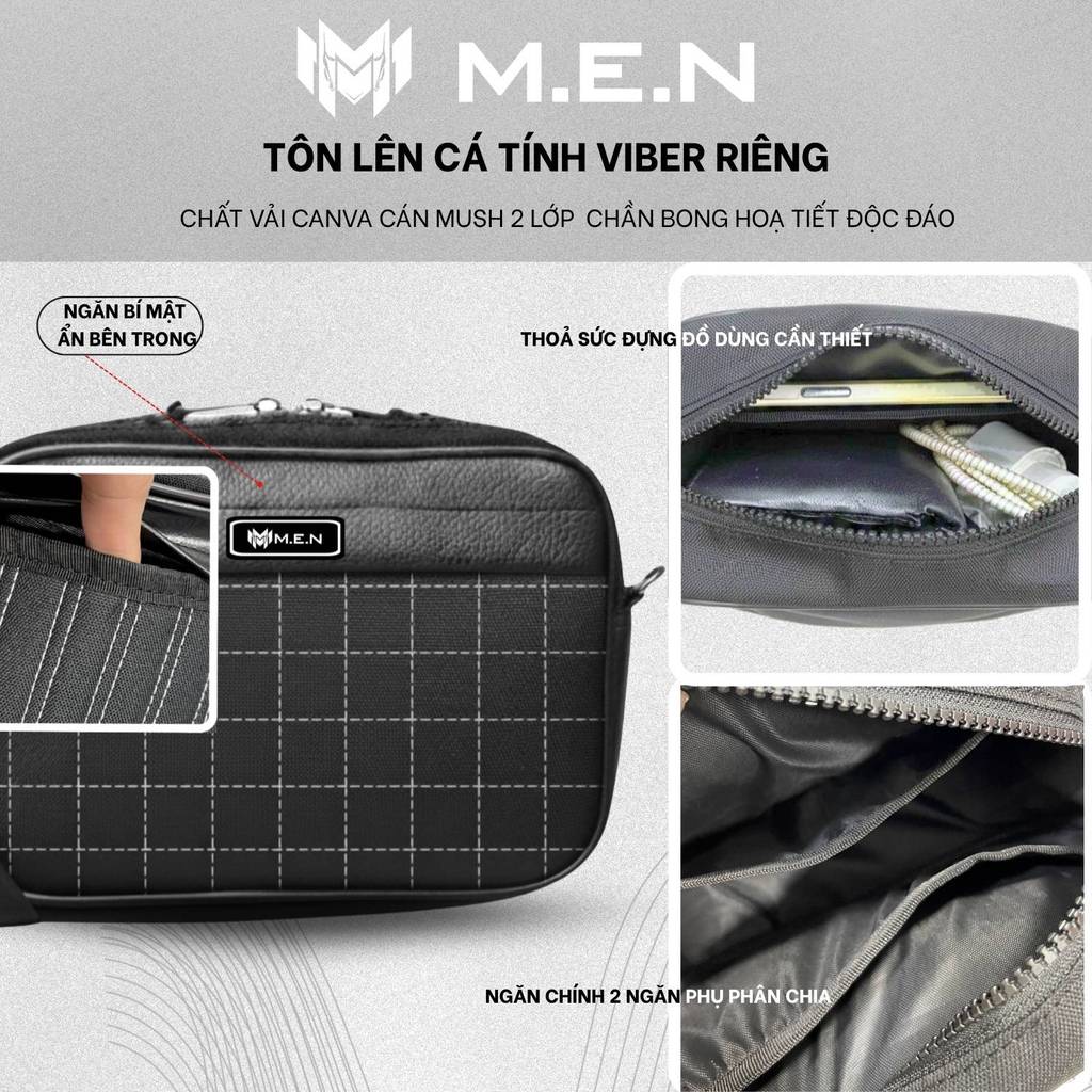 Túi đeo chéo 5 hoạ tiết size lớn nhỏ Cento MEN kháng nước [VIP]