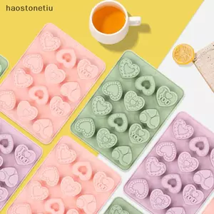 Khuôn Silicon Hình Trái Tim NS, Khuôn Nướng Bánh Silicon 3D Cho Fondant, Xà Phòng Và Kem, Dễ Dàng Phát Hành Khuôn Kẹo Sô Cô La Silicon NS