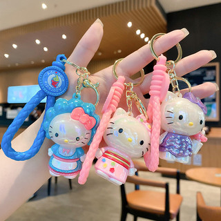 Sáng Tạo Mạ Điện Móc Khóa Mặt Dây Chuyền Kid Hello Kitty Hoạt Hình Nhỏ Tặng Sách Ô Tô Mặt Dây Chuyền Nhỏ 26.1.7