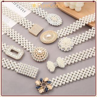 Dây thắt lưng thun nữ Purecotton0, thiết kế thời trang với kim cương giả