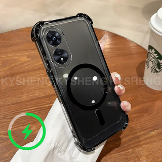 Thích hợp cho vỏ điện thoại VIVO V50 V60 LITE TPU sạc từ tính bốn góc chống rơi vỏ mềm trong suốt WBQ 000