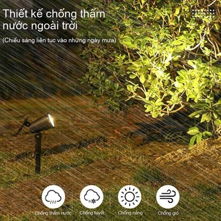 Đèn Chiếu Điểm Năng Lượng Mặt Trời 18 LED Chống Thấm Nước Ngoài Trời Sân Vườn Lối Đi Bãi Cỏ