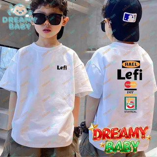 COD✅ (Hồ Chí Minh)DREAMY Áo thun bé trai mới, kiểu Hàn Quốc, phong cách dễ thương, áo rộng cho trẻ em từ trung đến lớn