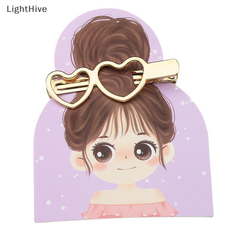 [LightHive] Bộ 50 Cô Gái Dễ Thương Barrettes Hiển Thị Thẻ Kẹp Tóc Thẻ Giấy Dán Cho Phụ Kiện Tóc DIY Thẻ Giá Bán Lẻ (TH)