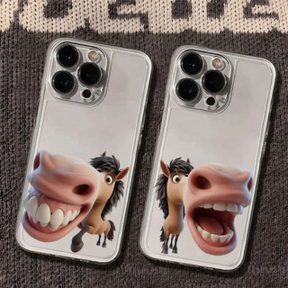 Ốp điện thoại hình ngựa cá tính trừu tượng cho iPhone 17Air / 16 / 15PLUS / 14 / 13pro Max / 12 / 11 / X / XS / 7 / 8, cá tính sáng tạo. Vỏ trong suốt, chống thấm nước, chống sốc, vỏ bảo vệ