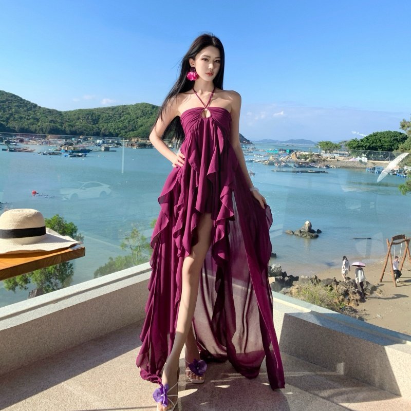 Đầm maxi thiết kế đuôi cá kiêu sa kiểu Thái