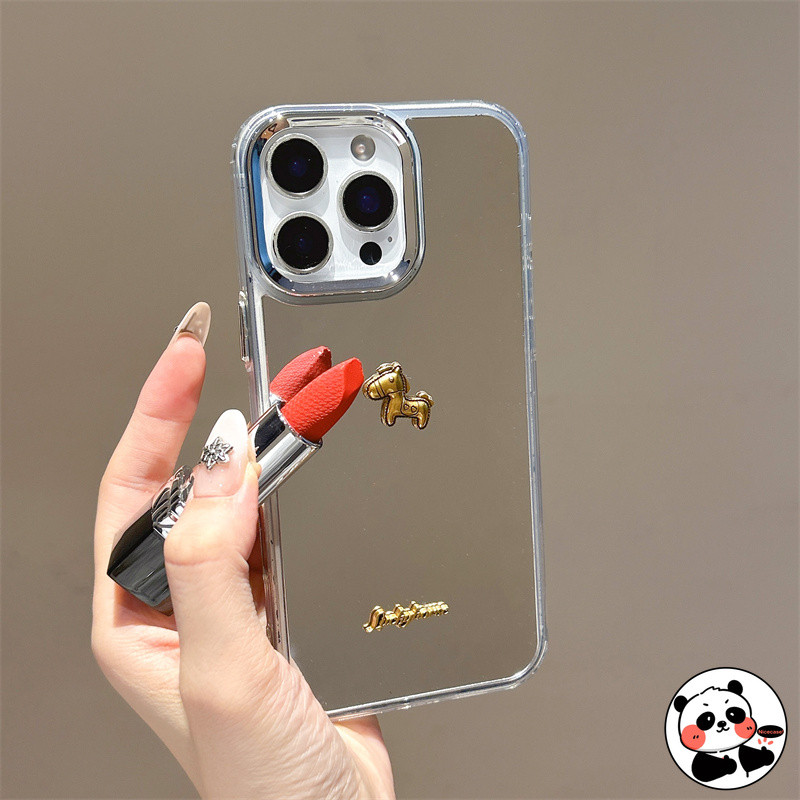 Ốp Điện Thoại Gương Ngựa Vàng Năm Mới Cho Vivo V70 Elite X300 S30 X200 S50 Pro Mini FE X200S X100S X90S X100 Ultra X90 X80 Pro 5G 4G Vỏ Mềm Sang Trọng