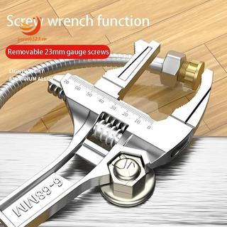 [gaozuo523.vn] Cờ lê bồn rửa có thể đảo ngược với cờ lê mở hàm 6-68mm Bạc có thể điều chỉnh 6-68mm