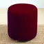 EDIWANY Tròn Ottoman Slipcover, Bọc Ghế Co Giãn Chống Bụi, Lông Cừu Cực Bền Hình Tròn Đa Năng Footstool Cover Bảo Vệ Cho Đồ Nội Thất