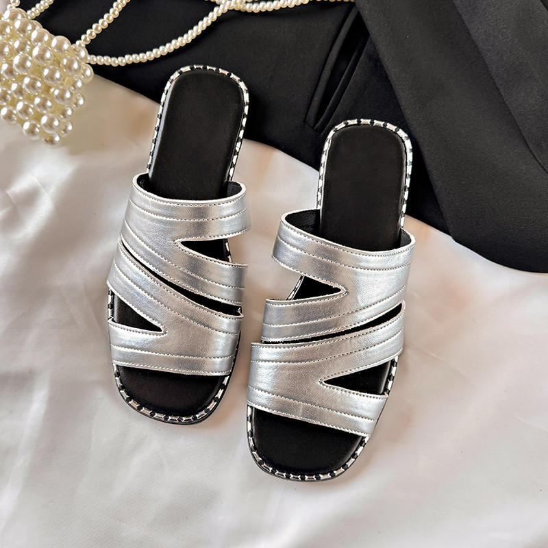 Xăng đan Đế Bằng Plus Size Cho Nữ Xăng đan La Mã Mùa Hè