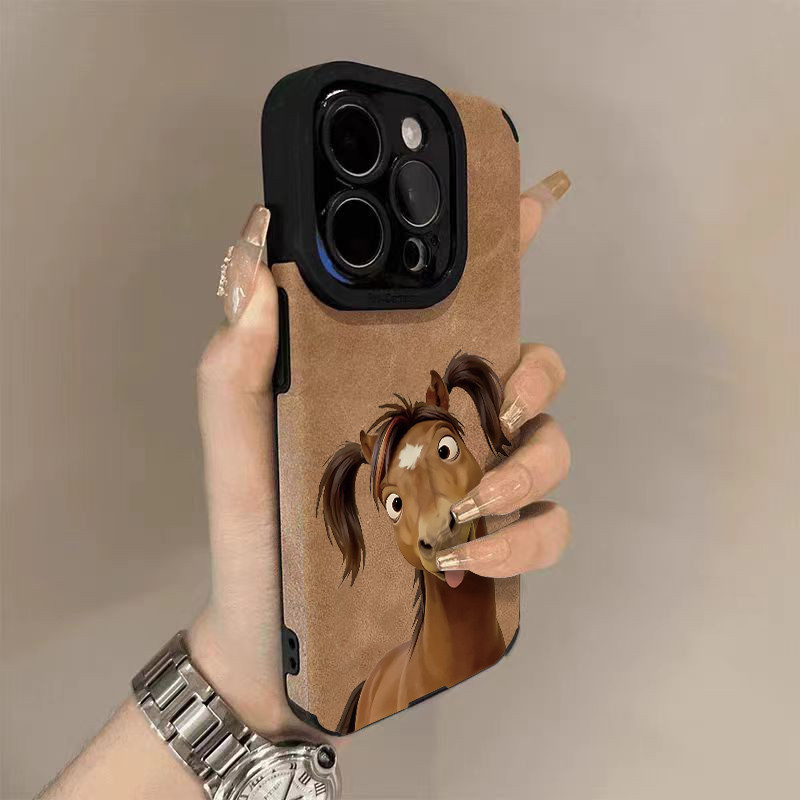 Nhổ đôi ngựa đuôi ngựa ngựa cho 17 15 14promax lông lật iPhone 16 11 xu hướng 12pro