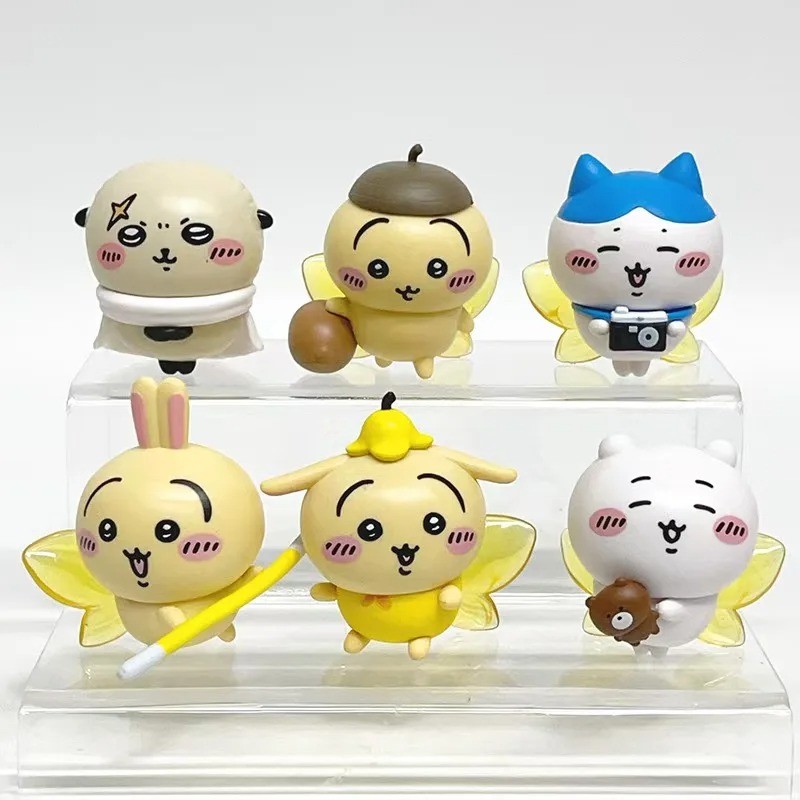 6 Cái / lốc Chiikawa Happy Partner Series Nhân Vật Hành Động Trang Trí Nội Thất Ô Tô Đồ Chơi Phụ Kiện Ô Tô Mô Hình Búp Bê Trẻ Em Trang Trí Bàn Làm Việc