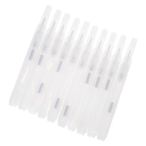 SA 10 Cái Rõ Ràng Trống Acrylic Bút Đánh Dấu Mềm Đầu Bàn Chải Có Thể Đổ Lại Bút Sơn Trống