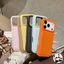 Ốp Điện Thoại Da PU Bulge Cho iPhone 14 Plus 13 12 Mini 11 Pro Max 14ProMax 14Plus 13ProMax 12ProMax Ốp Lưng Màu Kẹo Dễ Thương Đơn Giản Lớn Lên Chống Rơi Vỏ Mềm