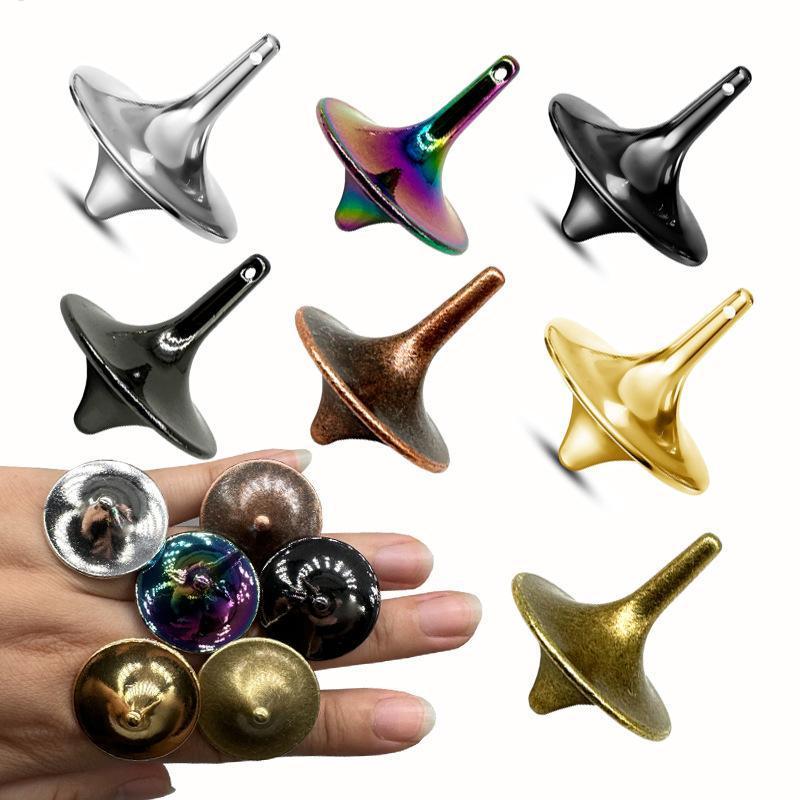 Mini Kim Loại Quay Áo Hợp Kim Con Quay Bạc Thép Mới Lạ Quay Mãi Bàn Làm Việc Vui Nhộn Spinner Đồ Chơi Trẻ Em Quà Tặng