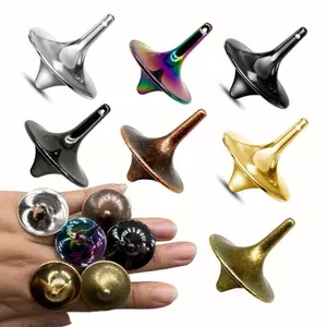 Mini Kim Loại Quay Áo Hợp Kim Con Quay Bạc Thép Mới Lạ Quay Mãi Bàn Làm Việc Vui Nhộn Spinner Đồ Chơi Trẻ Em Quà Tặng