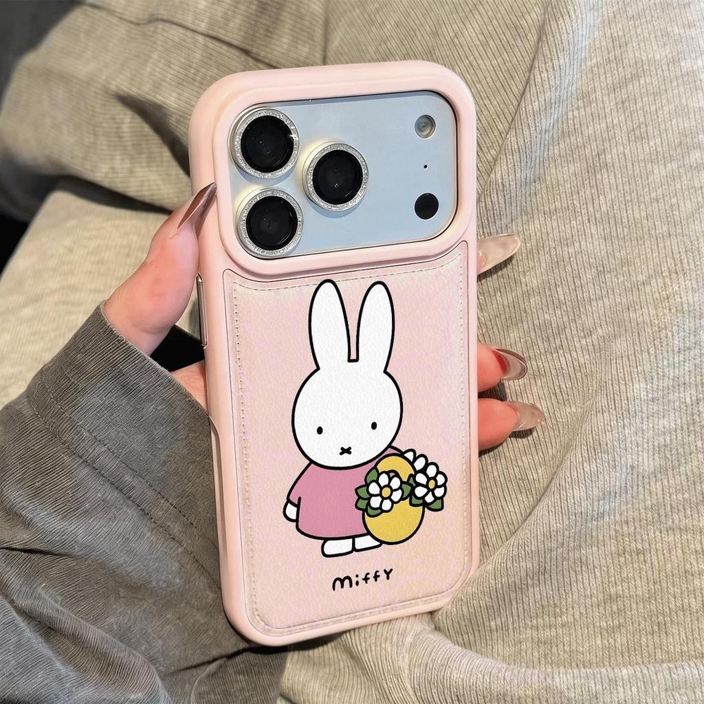 Tham ăn Mifi cho iPhone 17Pro trường hợp điện thoại 15plus Nhật Bản Hàn Quốc 1312pro cá tính 11 lỗ lớn