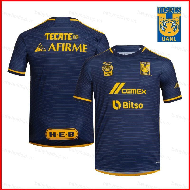 Áo thun ngắn tay sân khách Tigres de la UANL 2023-2024, plus size