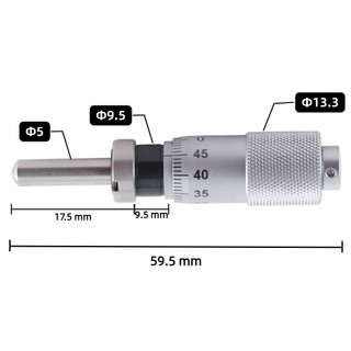 Đầu micromet CLEARLINE​, Độ chính xác 0,01mm​ Đầu phẳng​ Micromet bên trong​, với đầu bóng đai ốc​ Micromet chính xác phạm vi 0-13mm​ Dụng cụ chính xác Dụng cụ máy​