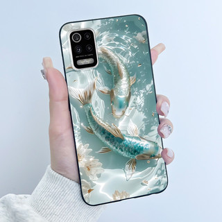 Ốp Lưng Cho LG K52 Q52 K62 Ốp lưng Sang Trọng Dễ Thương Tình Yêu Thỏ Ngộ nghĩnh Siêu Mỏng Mềm Mại Màu Đen TPU Silicon Bảo Vệ Mặt Sau