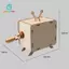Bộ mô hình máy hoạt hình quay tay gamchiano DIY, Dự án xây dựng bằng gỗ, Dự án giảng dạy tại nhà, Viện trợ