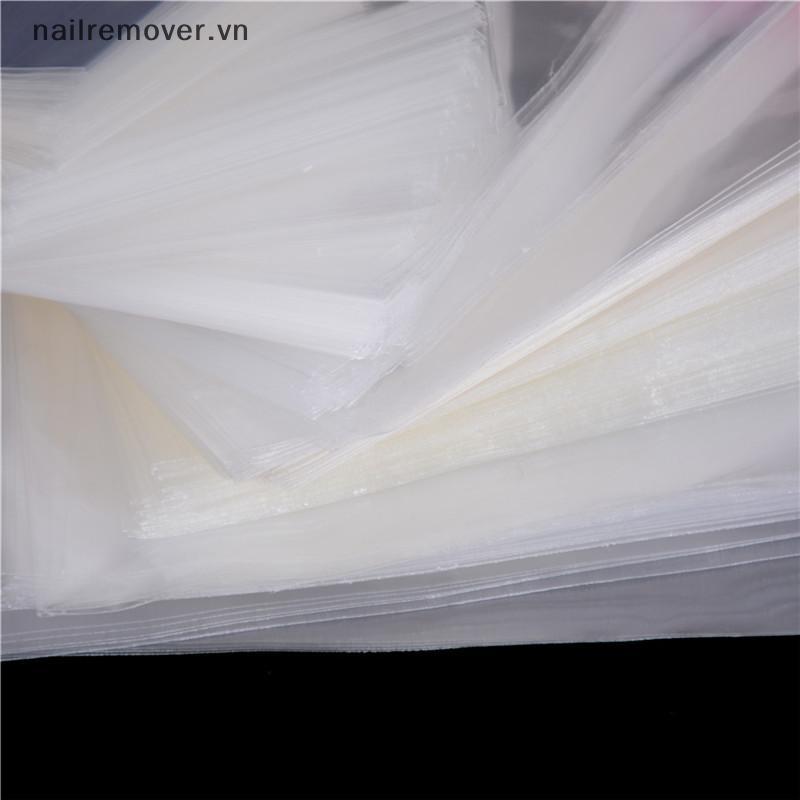 [NR] 100 Cái / túi OPP Clear Seal Trang Sức Nhựa Tự Dính Túi Ngủ Nhà MỚI