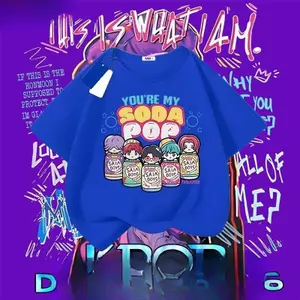 thoải mái, Halloween, đơn giản, cotton, mèo chuột, Áo Baju-T, thời trang, cổ tròn, tay ngắn