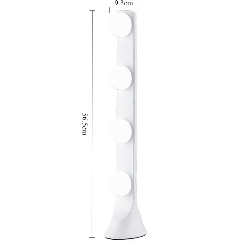 Đèn LED Vanity 4 Bóng, Hỗ Trợ Livestream, Trang Điểm Di Động, 3 Nhiệt Độ Màu Siêu Sáng, Công Tắc Tay, Dùng Cho Chụp Ảnh