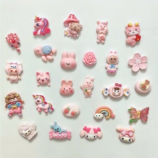 Set 12 charm màu nâu cà phê- Charm gắn dép xinh đáng yêu- Tổng hợp 17 bộ màu Hot