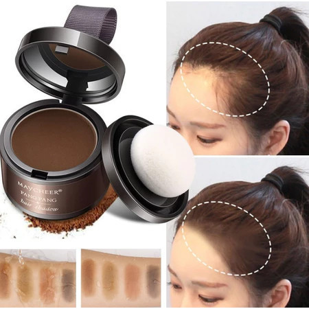 【48h】Bột che khuyết điểm tóc nhiều màu, phù hợp với các màu tóc khác nhau, chỉ cần chấm lên vùng da đầu cần che phủ.