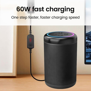 Cáp tăng cường Elough 60W Type C sang DC 5V / 9V / 12V / 15V / 20V Bộ định tuyến Modem quang điện áp có thể điều chỉnh Máy tính xách tay Dây sạc nhanh