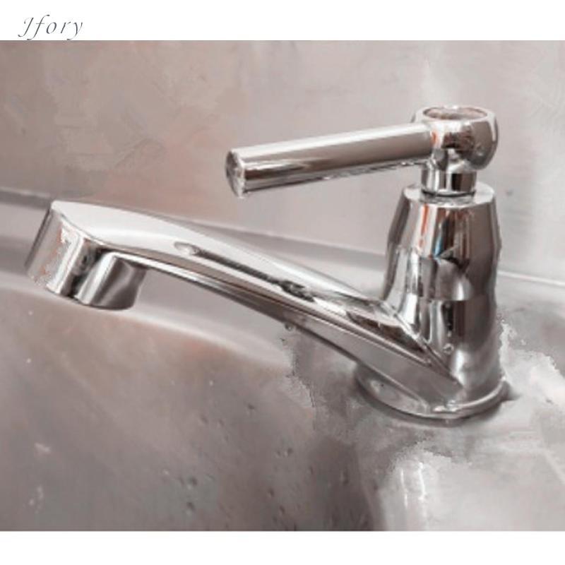 Jfory Vòi nhựa mạ bạc Vòi kéo phòng tắm và nhà bếp Vòi nước phun, tay cầm đơn, xoay G1 / 2 ''