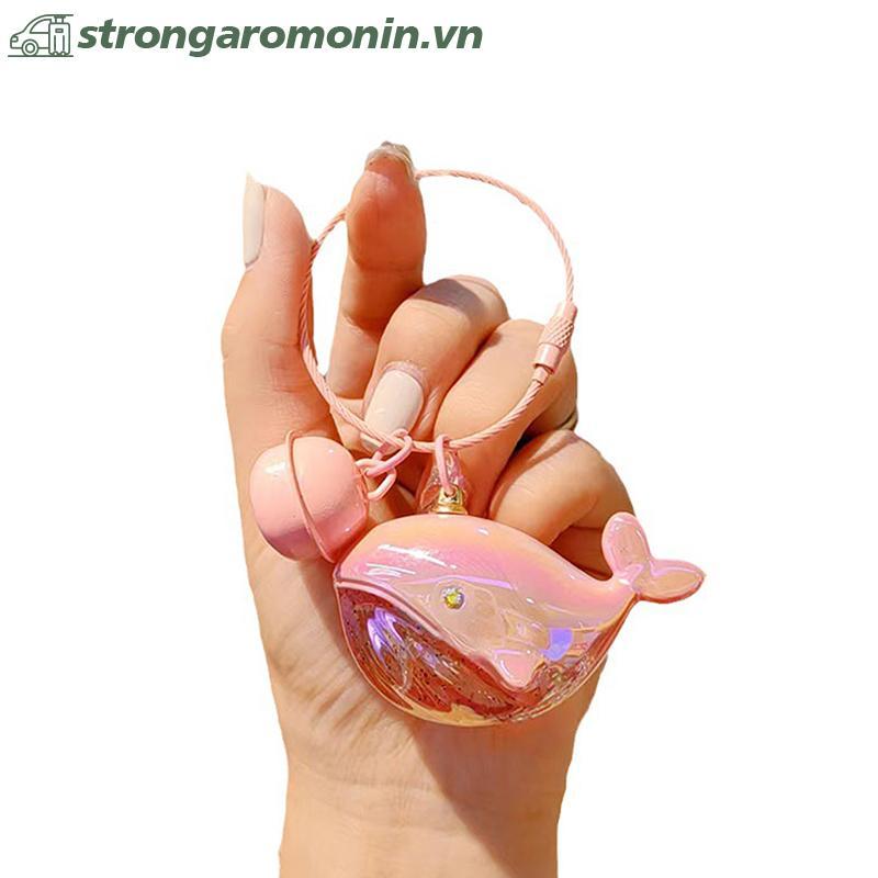 ST Cá Voi Dễ Thương Cá Heo Móc Khóa Động Vật Biển Búp Bê Kawaii Móc Khóa Xe Móc Chìa Khóa Phụ Kiện Dành Cho Nam Nữ Cặp Đôi Túi Trang Sức ST