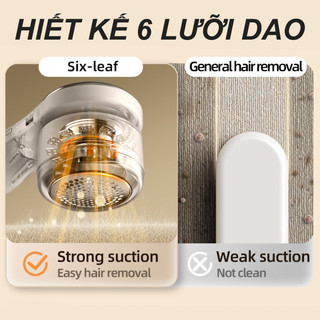 【BabyJoy】Máy cắt lông xù quần áo 6 lưỡi cao cấp,Có màn hình hiển thị công suất,làm sạch xơ vải hiệu quả không hỏng áo
