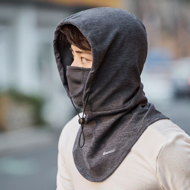 Mũ trùm đầu kèm mặt nạ phong cách Ninja chống nắng cho nam nữ đi xe
