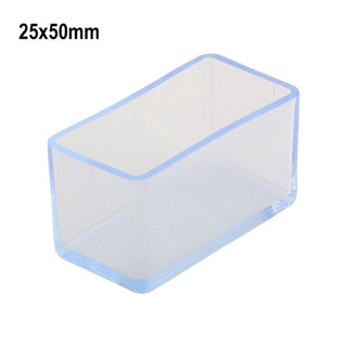 [FUXIN] Vỏ hình chữ nhật chân ghế PVC 12 X cho đồ nội thất Tấm bảo vệ sàn chân bàn