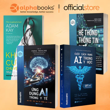 Sách - Lẻ/Combo: HTTT Y Tế + Ứng Dụng AI Trong Y Tế + CCM AI Trong Y Học + Khóc cười chuyện nghề y