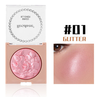 Hoa Hồng Blush Ngọc Trai Mịn Lấp Lánh Nổi Bật Làm Sáng Đường Viền Mặt Tự Nhiên Ba Chiều Phong Cách Châu Âu Mỹ Trang Điểm