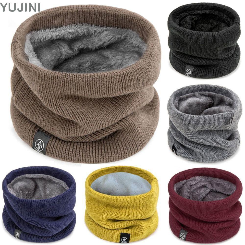 Yujini Khăn Quàng Cổ Thể Thao Lông Cừu Dày Ấm Áp Cho Nam Nữ - Phụ Kiện Thời Trang Mùa Đông