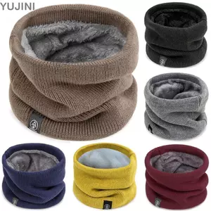 Yujini Khăn Quàng Cổ Thể Thao Lông Cừu Dày Ấm Áp Cho Nam Nữ - Phụ Kiện Thời Trang Mùa Đông