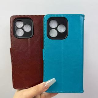 Áp dụng cho vỏ Honor X8d Túi khóa có thể gập lại bằng da dành cho doanh nhân có ví dây và vỏ điện thoại