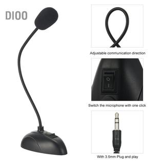 Dioo Dioo Mini Studio Micro có thể điều chỉnh 3,5mm có dây cho PC